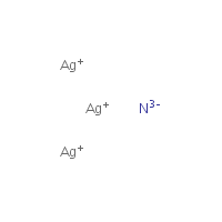 Silver nitride formula graphical representation