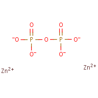 Zinc pyrophosphate formula graphical representation