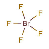 Bromine pentafluoride formula graphical representation