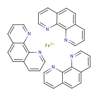 Ferroin formula graphical representation
