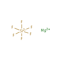 Magnesium hexafluorosilicate formula graphical representation