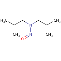 N-Nitrosodiisobutylamine formula graphical representation
