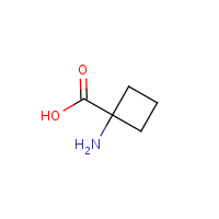 1-Aminocyclobutanecarboxylic acid formula graphical representation