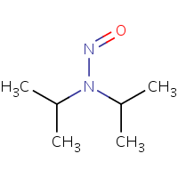N-Nitrosodiisopropylamine formula graphical representation