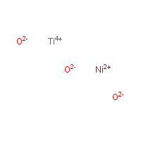 Nickel titanium oxide formula graphical representation