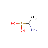 1-Aminoethylphosphonic acid formula graphical representation