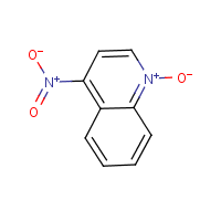 4-Nitroquinoline-N-oxide formula graphical representation