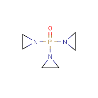 Tris(1-aziridinyl)phosphine oxide formula graphical representation