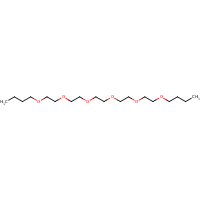 Pentaethylene glycol dibutyl ether formula graphical representation