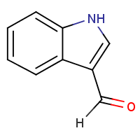 Indole-3-carboxaldehyde formula graphical representation