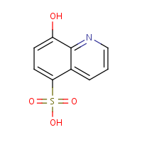 8-Hydroxy-5-quinolinesulfonic acid formula graphical representation