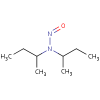 N-Nitrosodi-sec-butylamine formula graphical representation