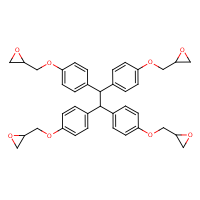 Oxirane, 2,2',2'',2'''-(1,2-ethanediylidenetetrakis(4,1-phenyleneoxymethylene))tetrakis- formula graphical representation