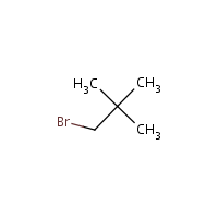 Neopentyl bromide formula graphical representation