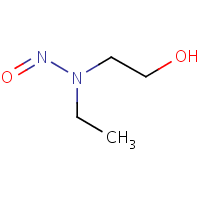 N-Ethyl-N-hydroxyethylnitrosamine formula graphical representation
