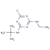 Terbuthylazine formula graphical representation