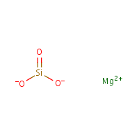Magnesium metasilicate formula graphical representation