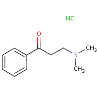 3-(Dimethylamino)propiophenone hydrochloride formula graphical representation