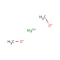 Magnesium methoxide formula graphical representation