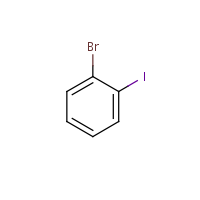 1-Bromo-2-iodobenzene formula graphical representation