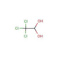 Chloral hydrate formula graphical representation