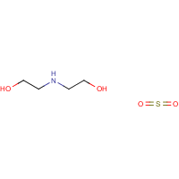 Diethanolamine sulfur dioxide formula graphical representation