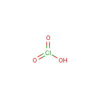 Chloric acid formula graphical representation