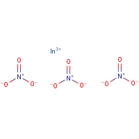 Indium nitrate formula graphical representation