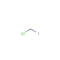 Chloroiodomethane formula graphical representation