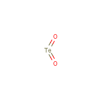 Tellurium dioxide formula graphical representation