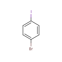 1-Bromo-4-iodobenzene formula graphical representation