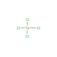 Tellurium tetrachloride formula graphical representation