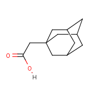 1-Adamantaneacetic acid formula graphical representation