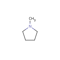 N-Methylpyrrolidine formula graphical representation