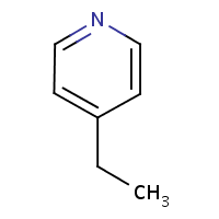 4-Ethylpyridine formula graphical representation