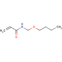 N-(Butoxymethyl)acrylamide formula graphical representation
