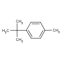 p-tert-Butyltoluene formula graphical representation