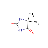 5,5-Dimethylhydantoin formula graphical representation