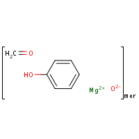 Magnesium oxide, phenol-formaldehyde resin formula graphical representation
