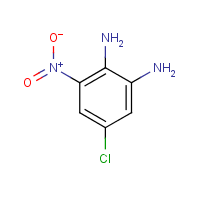 5-Chloro-3-nitro-1,2-benzenediamine formula graphical representation