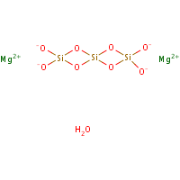 Magnesium silicate hydrate formula graphical representation