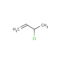 3-Chloro-1-butene formula graphical representation