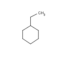 Ethylcyclohexane formula graphical representation