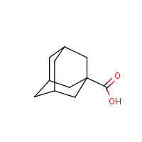 Adamantanecarboxylic acid formula graphical representation