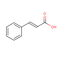 Cinnamic acid formula graphical representation