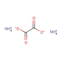 Ammonium oxalate formula graphical representation