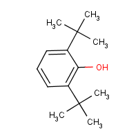 2,6-Di-tert-butylphenol formula graphical representation