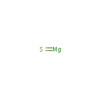 Magnesium sulfide formula graphical representation