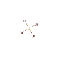 Uranium bromide formula graphical representation