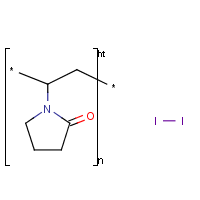 Povidone-iodine formula graphical representation